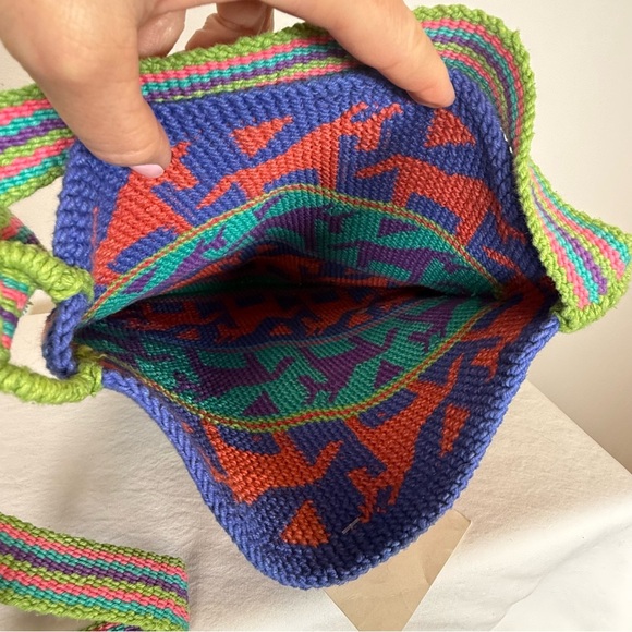NWT Guatemala Hand Woven Bag Adjustable Strap Crossbody or shoulder Colorful - Picture 10 of 12